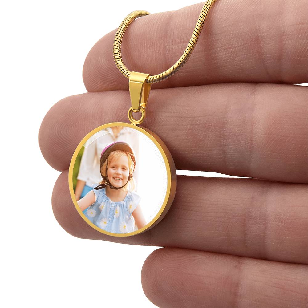 Custom Photo Necklace – Personalized Picture Pendant for People & Pets