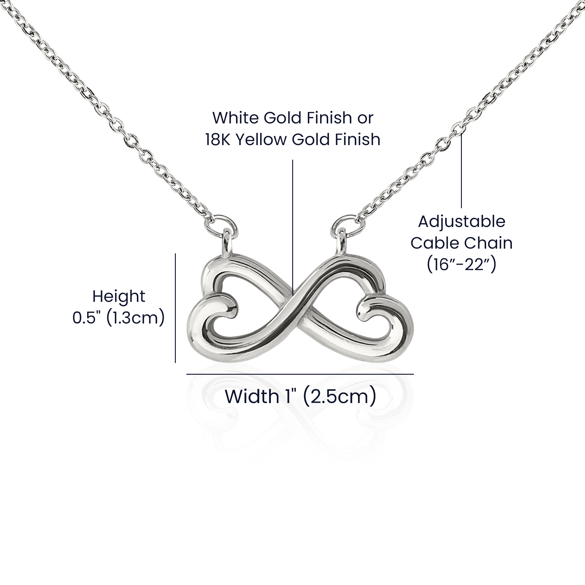 Endless Love Necklace – Personalized Gift for Her | Anniversary & Birthday Jewelry