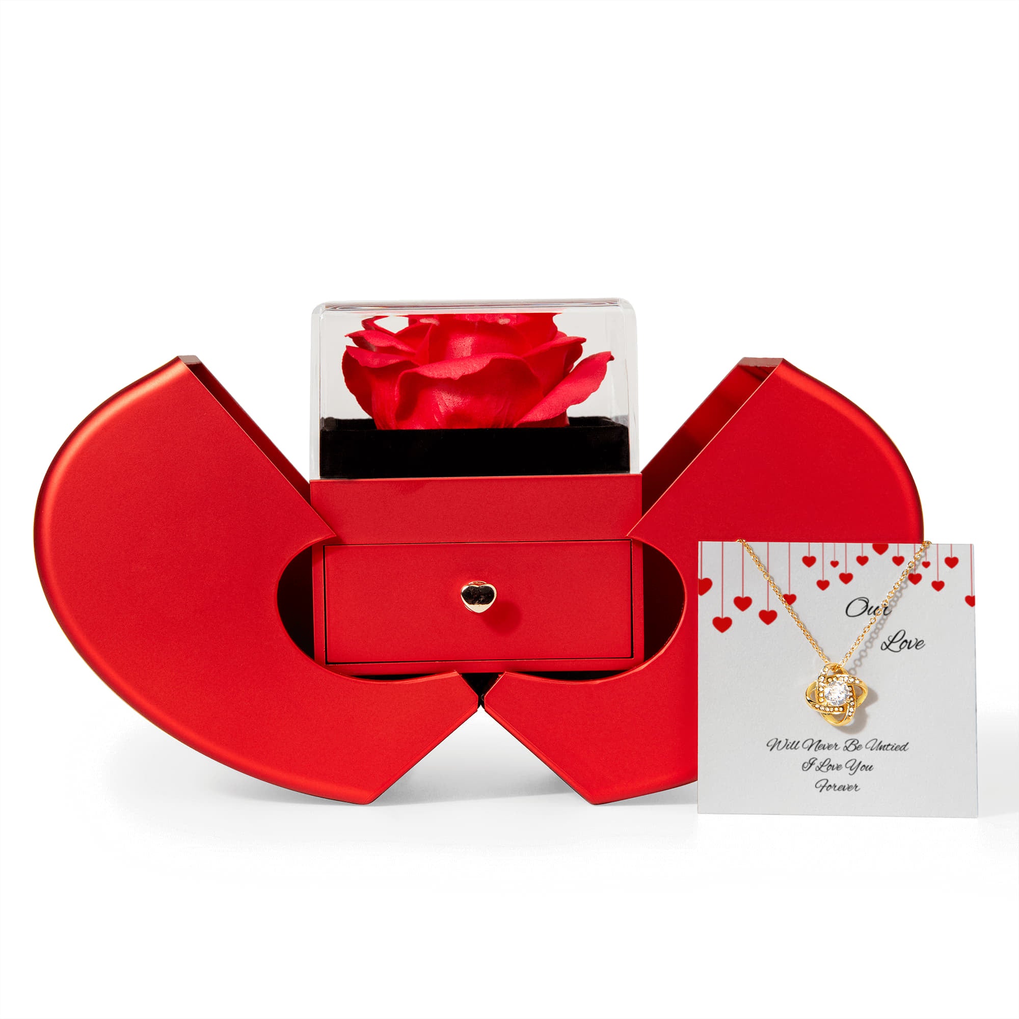 Our Love is an Undistructible Knot Necklace