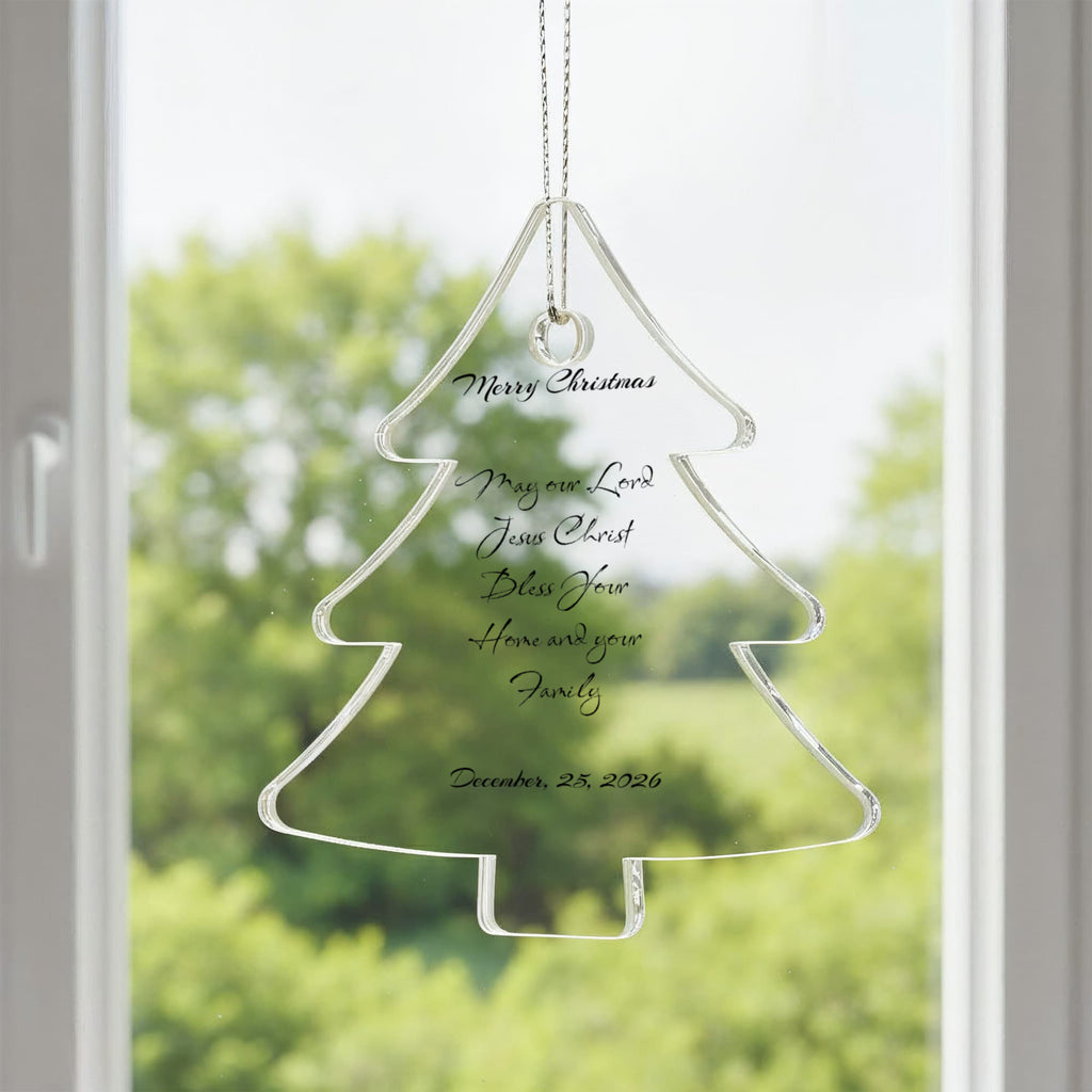 Personalized Christmas Blessing Tree Ornament – Meaningful Holiday Gift