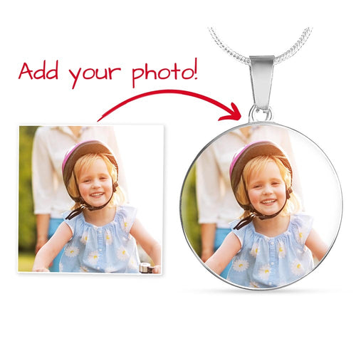 Custom Photo Necklace – Personalized Picture Pendant for People & Pets