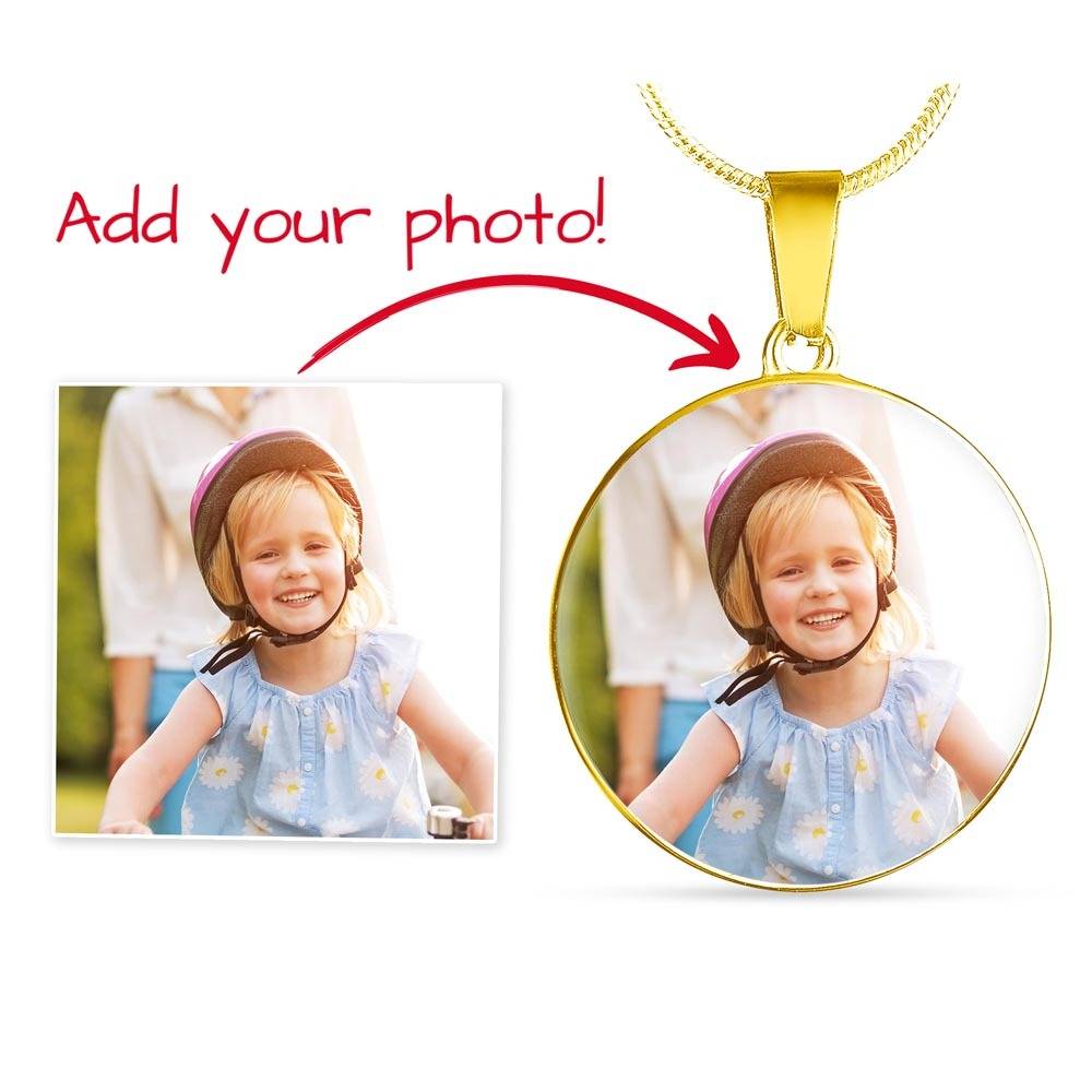 Custom Photo Necklace – Personalized Picture Pendant for People & Pets